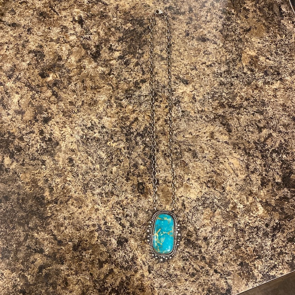 Navajo, handmade by Tim Smith Royston turquoise - Picture 3 of 4